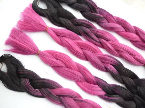 Sell Ombre Color Black Blue Xpression Braid Hair Kanekalon Jumbo