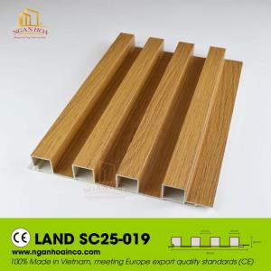 Wholesale corrugator: PVC SC25 Corrugated Plastic Wall Cladding Panel SPC Wood Grain