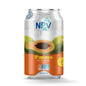 Wholesale natural papaya: NPV Fresh Papaya Juice Drink 330ml Can