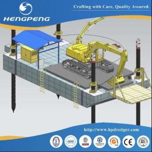 Wholesale komatsu excavator pumps: Modular Pontoon Excavator Transportation Carrier Barge/Floating Working Platform/Cargo Deck Barge Su