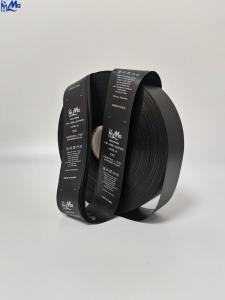 Wholesale label sticker: Printed Sticker Fabric Clothing Garment Nylon Taffeta Satin Label Sticker Ribbon