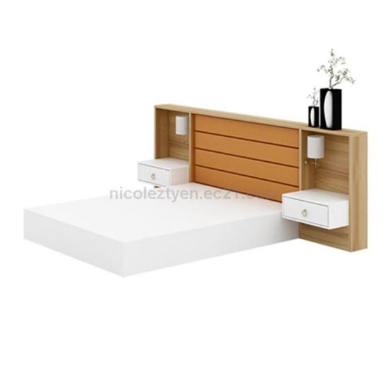 Particle Board Wooden Home Hotel Double Bed Design Furniture Id