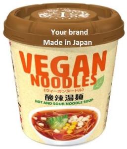 Wholesale vegetarian noodle: Vegan Hot and Sour Soup Noodles - Made in Japan, OEM Private Label