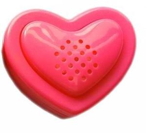Wholesale music chip: Heart Shape Recordable Heartbeat Sound Voice Music Chip Recorder Box Module Button for Plush Toy