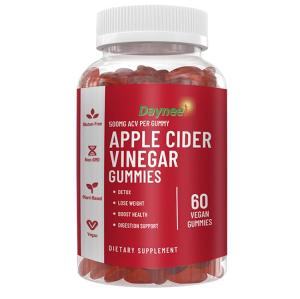 Wholesale candy: Private Label OEM 60pc Healthcare Supplement Apple Cider Vegan Slim 60pcs Gummy Candy Weight Loss Ke