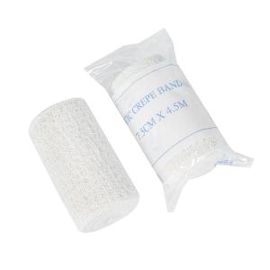 Wholesale elastic bandages: Elastic Crepe Bandage 10cmx4.5m with 2 Clips
