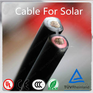 Wholesale photovoltaic power: TUV Thickness Twin Core Electrical Cable 6mm2 for Photovoltaic Power System