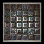 Wholesale glass mosaic tiles: Embossed Ceramic Glass Mosaic,