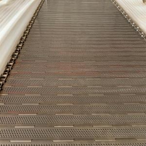 Wholesale steel plate: Metal Chain Plate Slat Steel Hinged Conveyor Belt for Food Processing/Industries Transmission