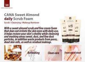Wholesale almonds: CANA Sweet Almond Daily Scrub Foam Cleanser