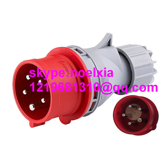TOP QUALITY CEE 16A 5 PINS / POLES INDUSTRIAL PLUG, 415V, MALE, IP44