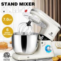 Pro Tilt-Head Stand Mixer 6Speed Electric Kitchen Stainless Steel Bowl