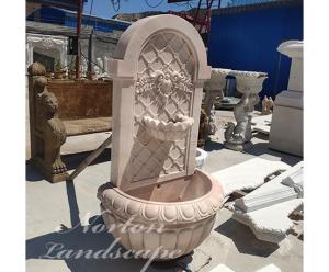 Wholesale western sculpture: Sunset Red Marble Wall Fountain