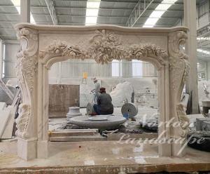 Wholesale granite fireplace: European Style Luxury Carved Fireplace