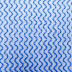 Wholesale spunlace nonwoven: 30cm Blue Wave Printed Spunlace Nonwoven for Food Service