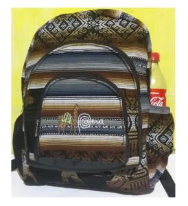 Wholesale model: Backpack Made in  Andean Blanket