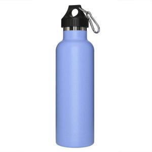 Wholesale silicone travel bottles: Insulated Outdoor Sports Water Bottles with Handle Carabiner Lid