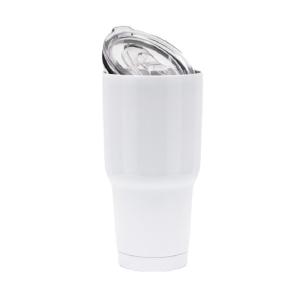 Wholesale double wall glass cup: Vacuum Insulation Sublimation Blanks Mug Coffee Tumbler