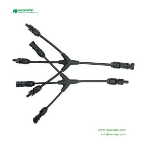 Wholesale wire: 3 To 1 Solar Cable Assembly Solar Y Connectors Wire Harness