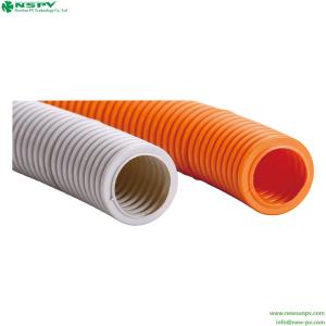 Wholesale corrugated tube: 20mm 25mm Corrugated Conduit Pipe Corrugated Wire Tubing Corrugated Orange Flexible Conduit