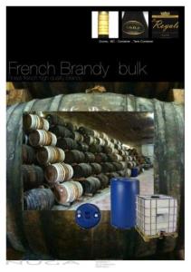 Wholesale original french cognac: Original French Brandy Bulk 1000 L IBC