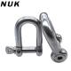 Stainless Steel Marine Grade 316 European Standard 8mm D Shackle Shackle Type Anchor Size 3/8