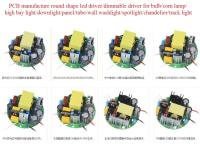 PCB Manufacturer Round LED Driver/Dimmable Driver for Bulb/Corn Lamp/ High Bay Light/Downlight/Panel