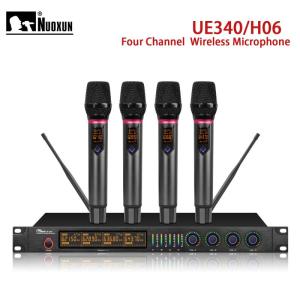Wholesale audio mixer: UE-340 Four Channel Fixed Frequency Wireless Handle Microphone