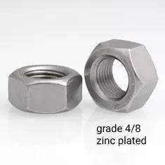 Wholesale Nuts: M4 Metal Hex Nut Carbon Steel Material Zinc Plated Finishing DIN934
