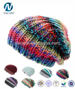 Wholesale children hats: Wholesale Custom Knit Crochet Beanie Women Hat Winter Straight Needle Knit Hat Patterns