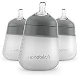 Wholesale bottle to bottle: Nanobebe Flexy Silicone Baby Bottle,Natural Feel, Non-Collapsing Nipple, Easy To Clean, 3-Pack 9oz