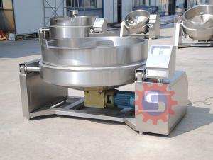 Wholesale biscuit packing machine: Gas Jacketed Kettle with Mixer  Jacketed Boiling Pot   Gas Vacuum Jacketed Kettle Supplier