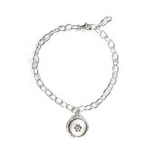Wholesale chain jewelry: Companion Animal Footprint Necklace