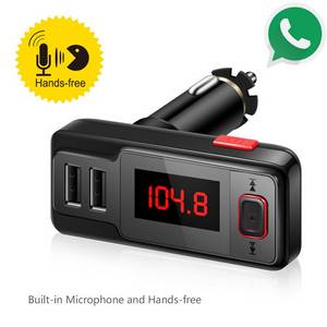 Wholesale dual usb car charge: Bluetooth Handsfree KFZ FM Transmitter Car Charger