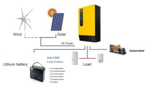 Wholesale solar pv system: 80A Li Battery Off Grid PV Solar System , 3KVA 3KW Off Grid Solar System