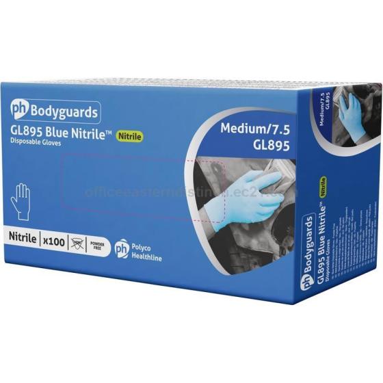 Powder Free Blue Nitrile Disposable Gloves GL895.(id:11234088). Buy ...