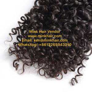 Wholesale bundle hair: Mink Brailian Hair Curly Wave Hair Bundle Mink Curly Top Quality Wholesale Mink Hair