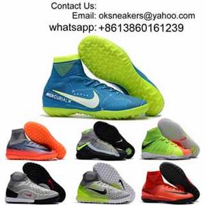 Wholesale indoor soccer shoes: Wholesale Superfly CR7 TF Indoor Soccer Boots Men Women Shoes Hypervenom Phantom Turf Football Shoes