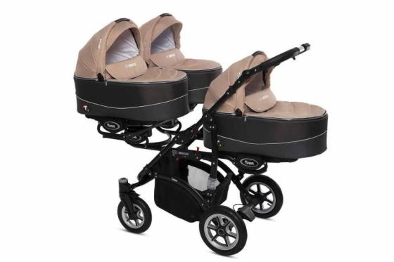 Trippy PREMIUM 3 in 1 + 3 X ISOFIX Base Triple Pram Pushchair Width ...