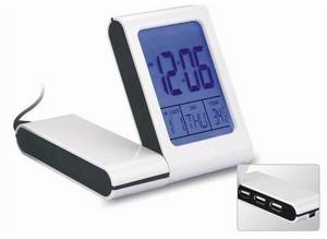 Wholesale snooze alarm: USB Hub with Clock & Calander Wholesale snooze alarm: USB Hub with Clock & Calander