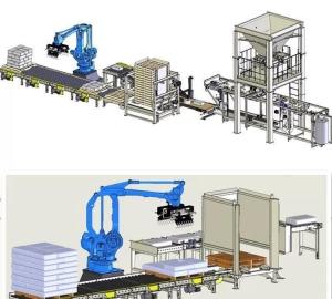 Wholesale stack valve: Automatic Weighing Filling Packing Sealing Palletizing Line Machine
