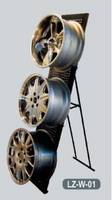 Foldable Car Rim Wheel Display Rack Stand