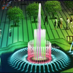 Wholesale garden waterfall: Indoor Outdoor Small Round Dancing Garden Musical Fountain Water Fountain with RGB Lights
