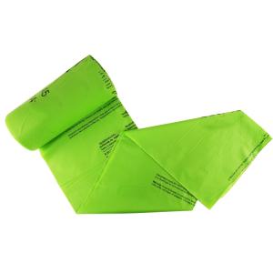 Wholesale kitchen trash bins: AS4736/5810 100% Biodegradable Compostable Wavetop Corn Starch Garbage Trash Bag Bin Liner