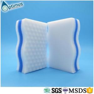 Wholesale composit sponge customized size: 3 Layers Sponge Composite Melamine Sponge with PU Sponge for Kitchen Cleaning