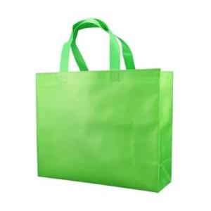 Wholesale woven bag: Eco Friendly Promotional Non Woven Shopping Bags 50gsm Green Non Woven Shoe Bag