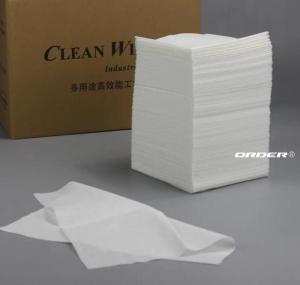 Wholesale cleaning wipes: ORDER X-6 Quarter-fold Stacks Mesh Viscose PET Industrial Cleaning Sealant Wipes