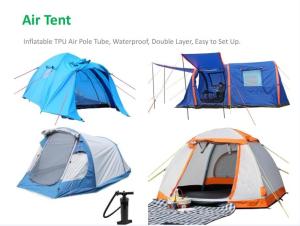 Wholesale inflatable bed: Manufacture OUTOP Outdoor Inflatable Poleless Air Tube Camping Tent for Family