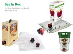 Wholesale jelly: OUTOP Packaging Aluminum Foil Bag in Box for Liquid, Wine,Oil,Water,Juice,Detergent with Valve