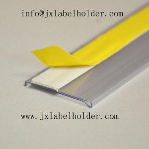 Wholesale self-adhesive label: Flat Self-adhesive Extruded Label Holder Data Strip Price Tag Molding Ticket Holder DBR39